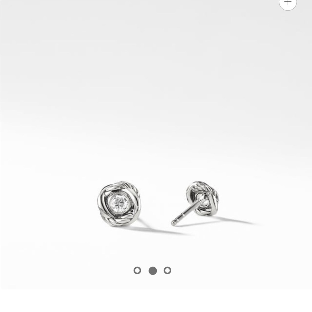 David Yurman Infinity Earrings with Diamonds